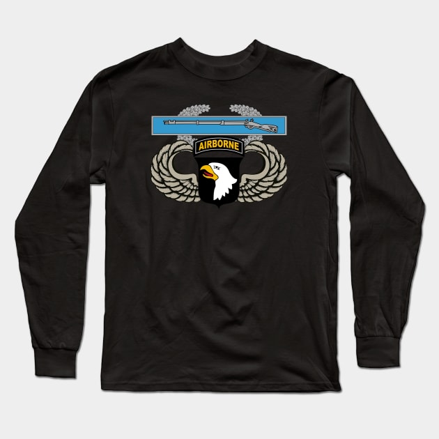 101st Airborne Division Combat Infantryman Badge Mens Long Sleeve T-Shirt by floridadori